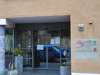 Eingang zum Pflegeheim St. Vinzenz